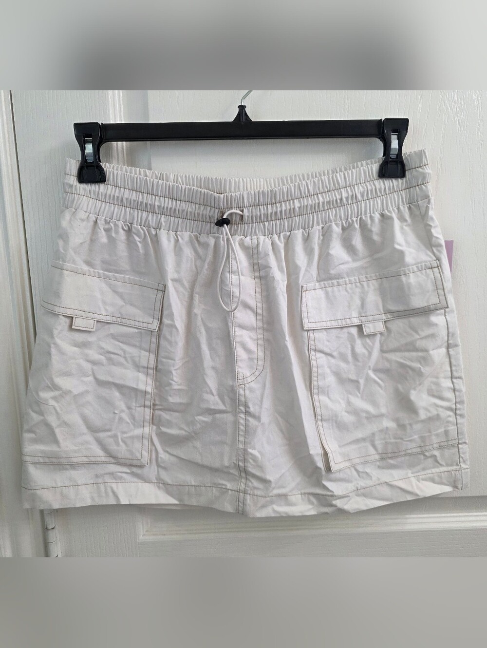 wild fable Off-White Cargo Mini Skirt